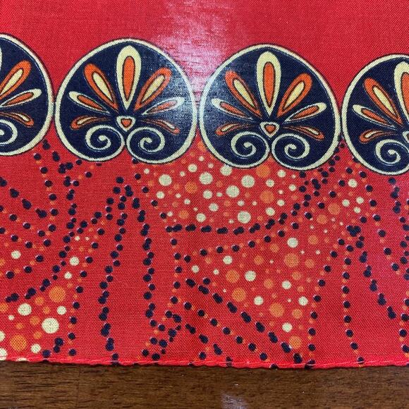 Firat Prenses Sheer Red Neck Scarf Made in Turkiye M013 L36" X W36" - Picture 9 of 10